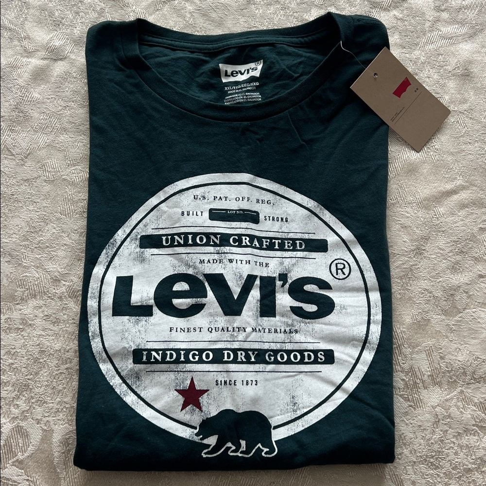 Levi's Men's Dark Green Graphic Tee - Picture 8 of 8